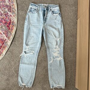The ankle straight ultra high rise curve love jeans